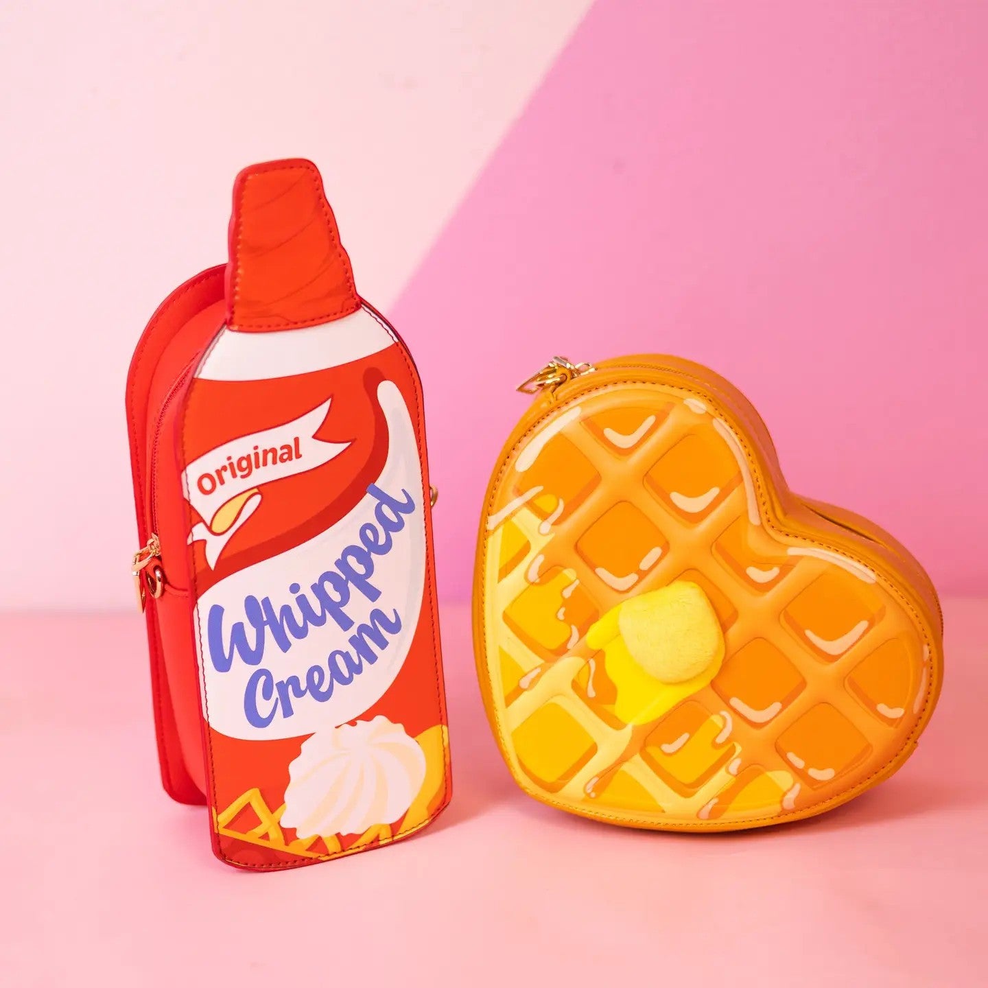 Whipped Cream Crossbody Bag With Matching Strap