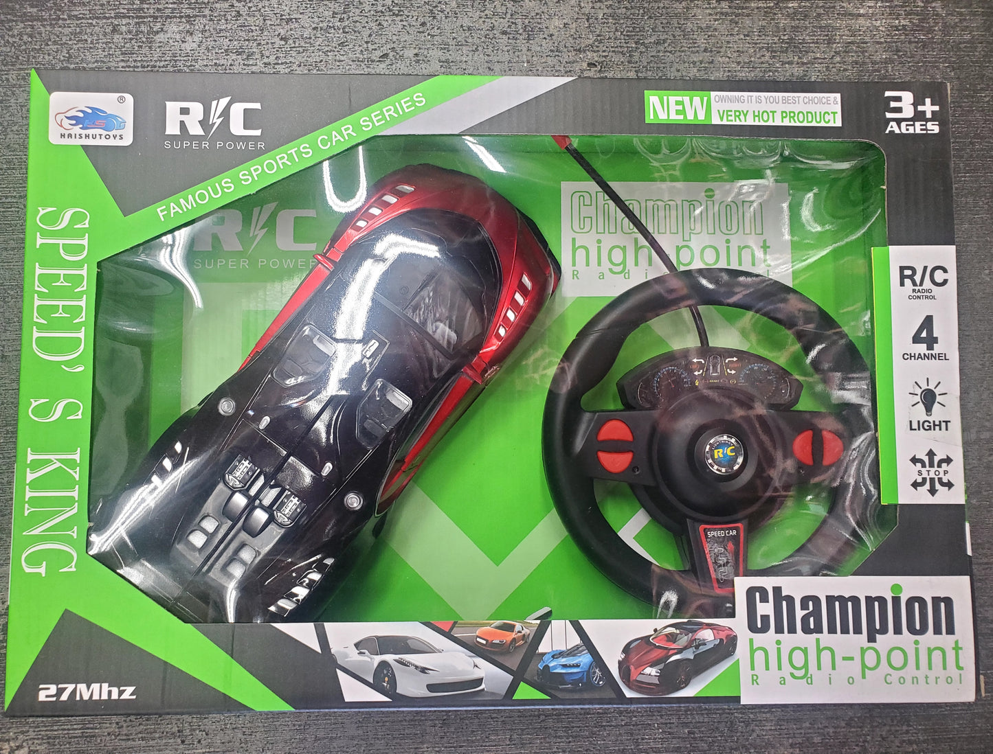 Super Power R/C Radio Control Car with Steering Controls
