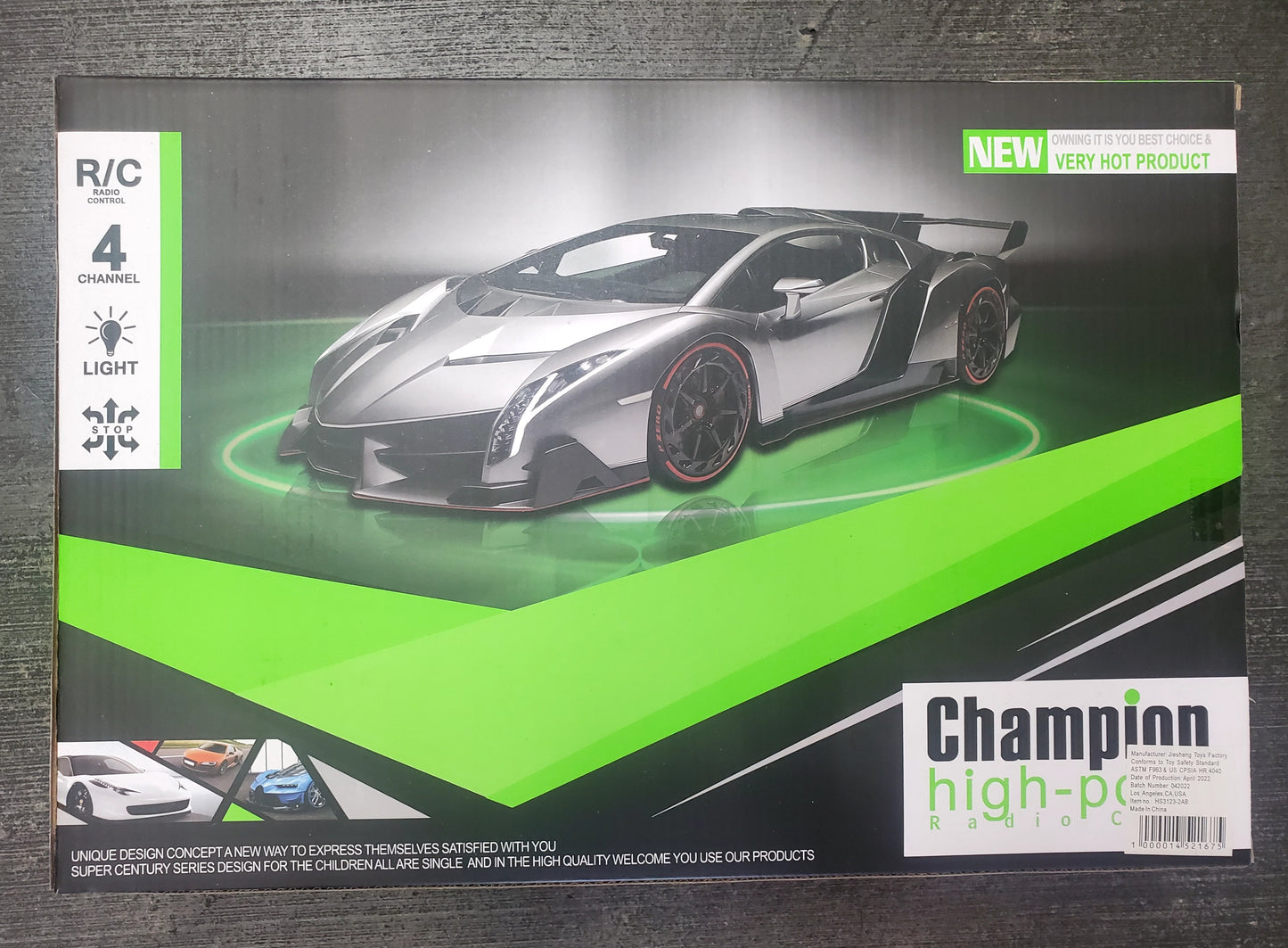 Super Power R/C Radio Control Car with Steering Controls