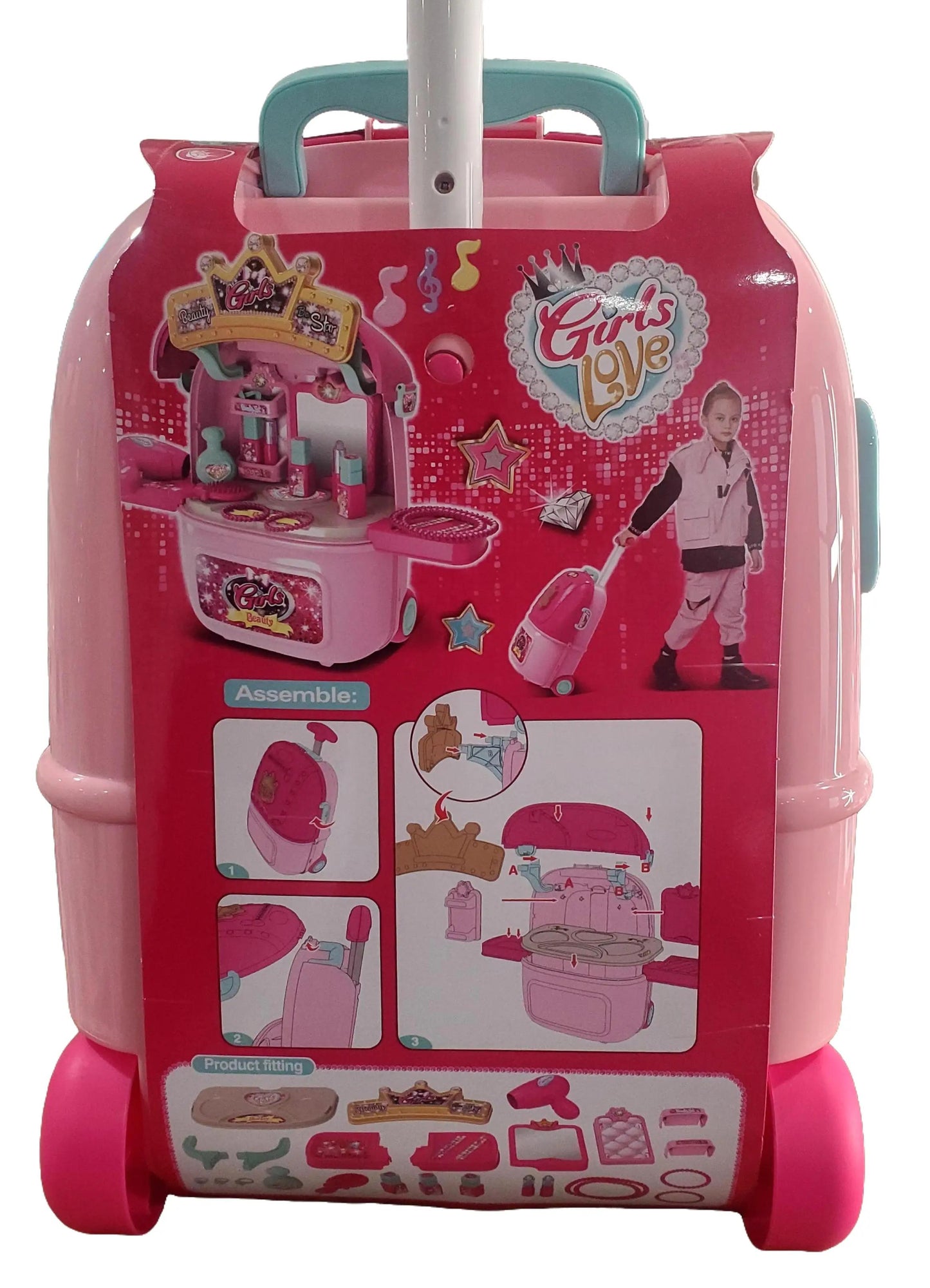 2 in 1 Girls Beauty Set Little Luggage