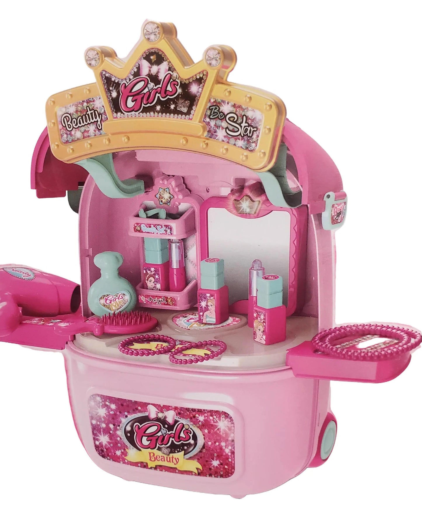 2 in 1 Girls Beauty Set Little Luggage