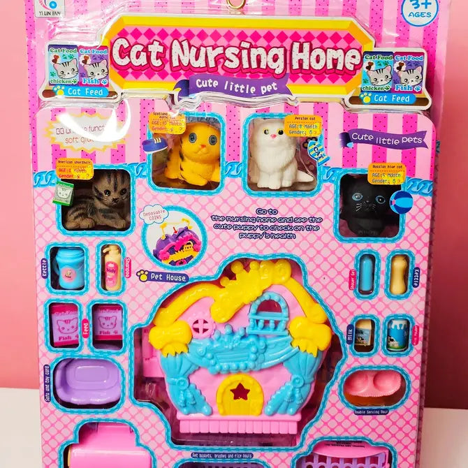 24 Piece Bulk Buy Cat Nursing Home Playset