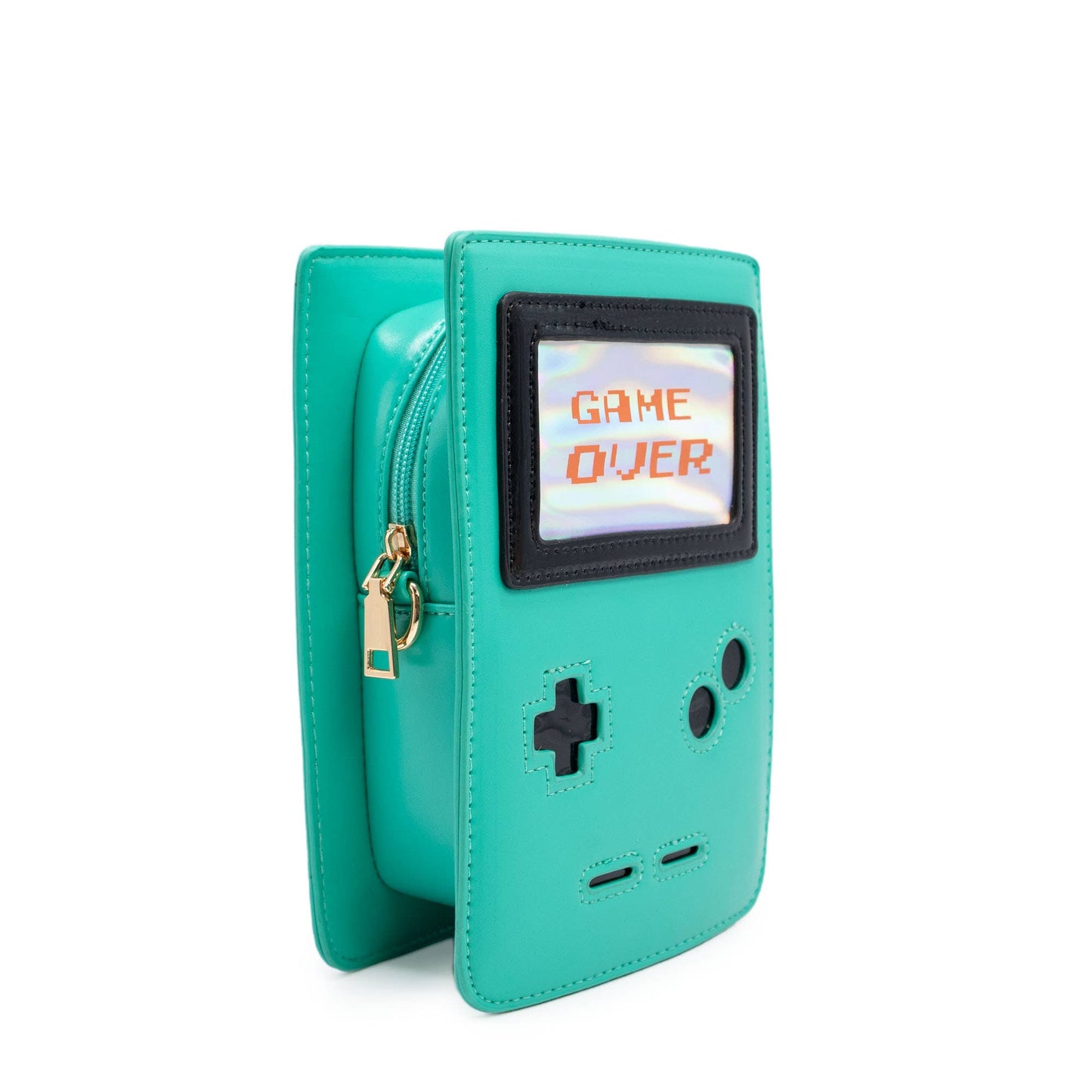 Retro 8-Bit Gamer Handbag: Green