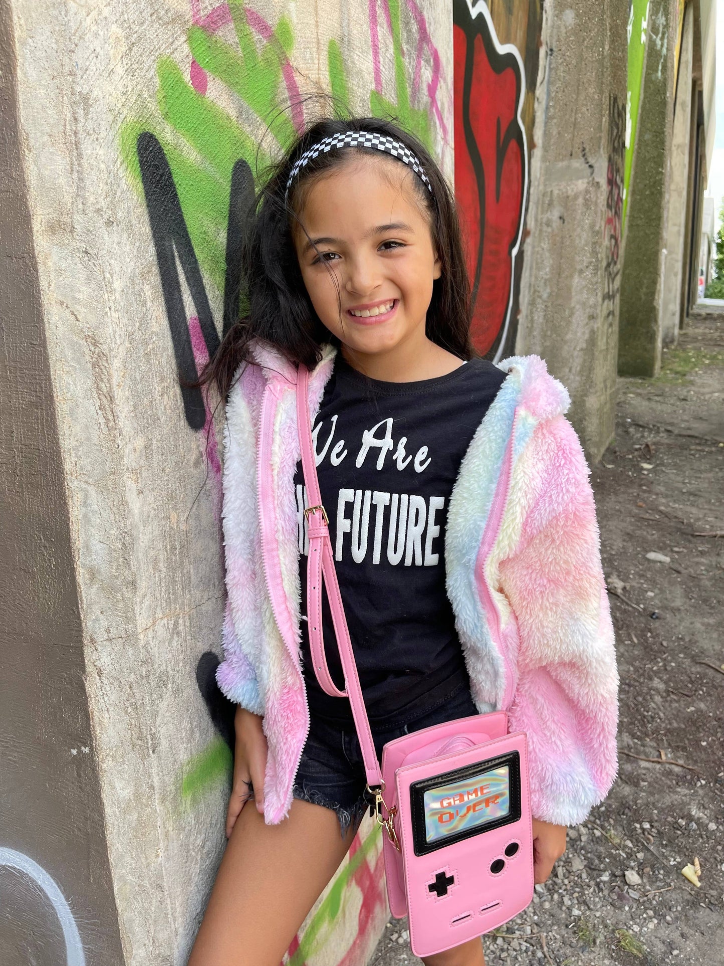 Retro 8-Bit Gamer Handbag: Pink