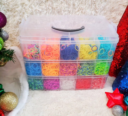2500+ Rubber Brand Loom Bracelet Kit